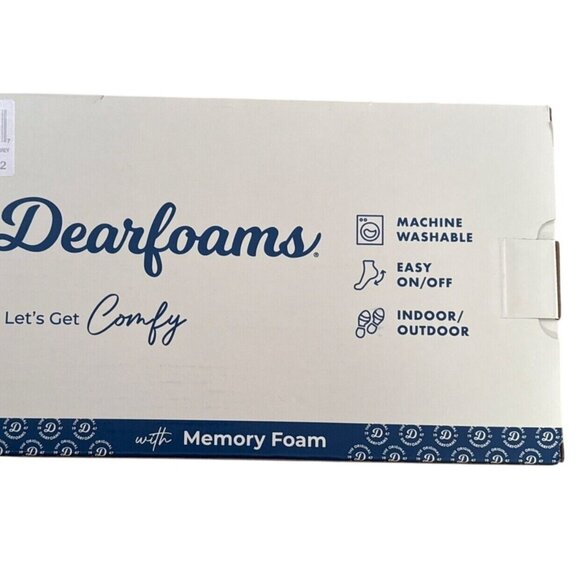 Dearfoams 11/12 Women Faux Fur House Shoes Slippers Corduroy Winter Slip-on XL - Picture 7 of 12